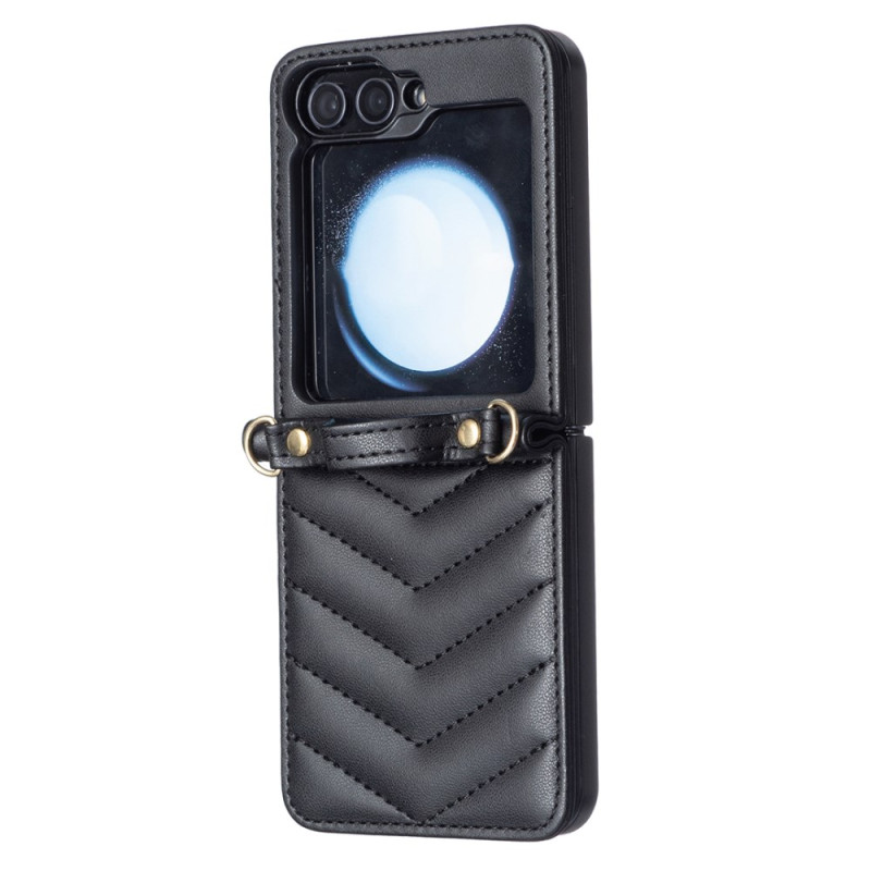 Samsung Galaxy Z Flip 7 FE / Z Flip 6 Zeitloses Cover mit Schulterriemen