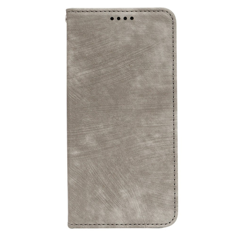 Flip Cover Oppo Reno 14 F 5G Vintage Wildleder-Effekt