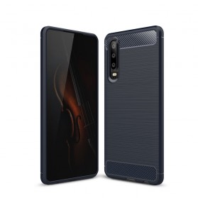 Huawei P30 Kohlefaser Cover Gebürstet