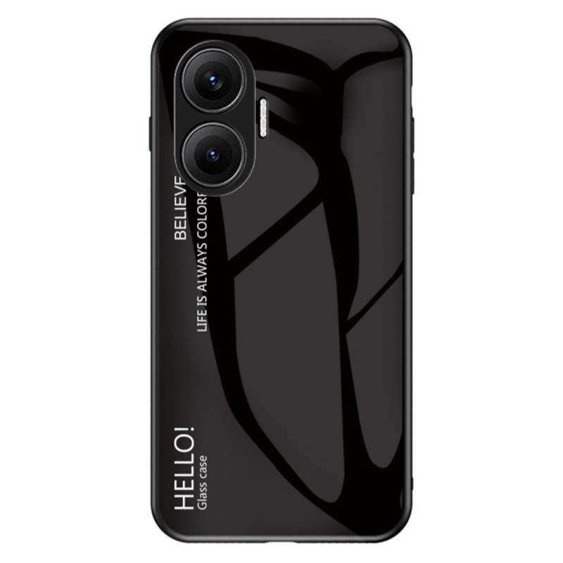 Hülle Poco F7 Tempered Glass Hello