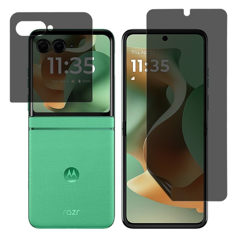 Antispion-Folien-Set für Motorola Razr 60-Displays