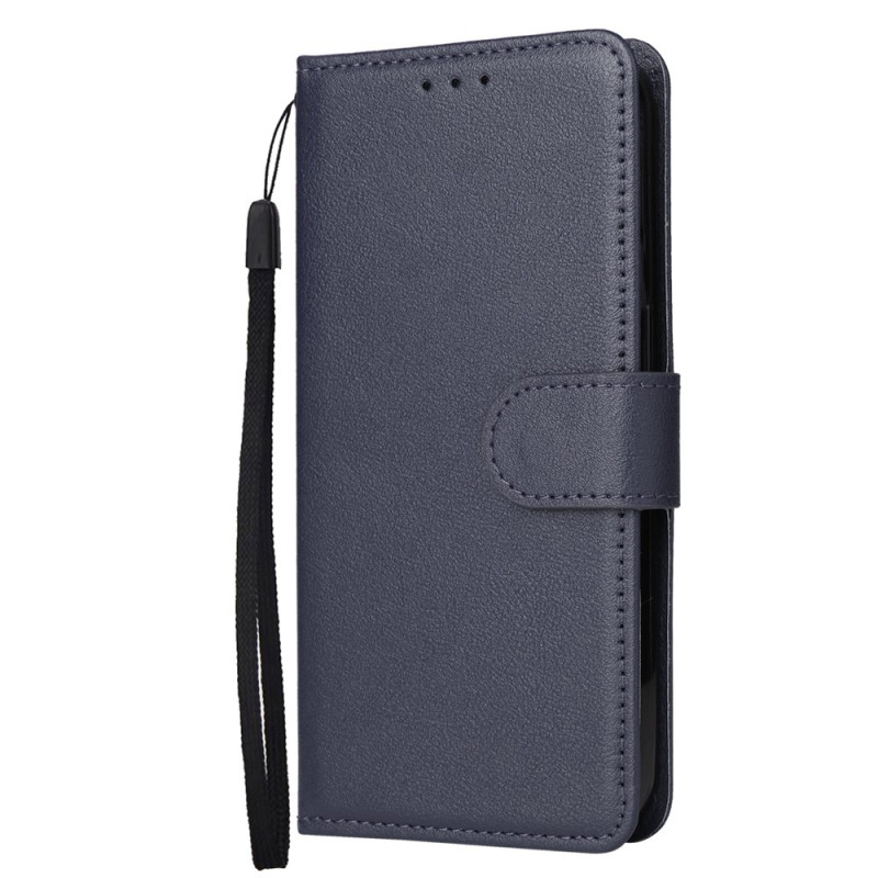 Oppo A5 Pro 5G / 4G Kunstleder Tasche mit Trageriemen