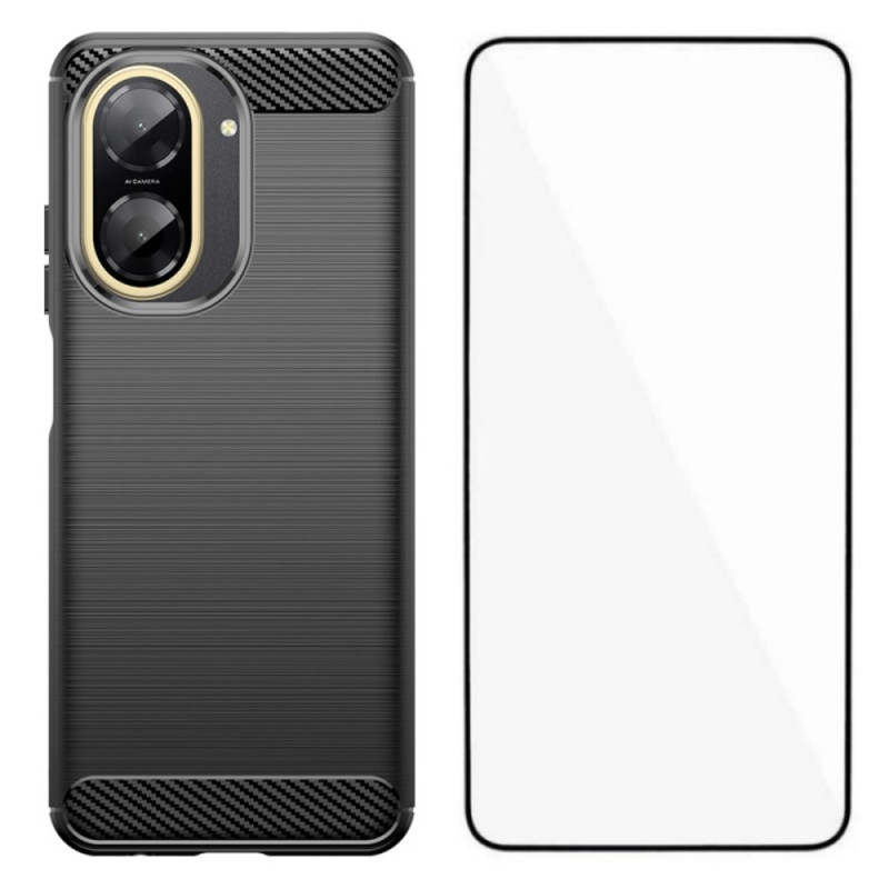 Xiaomi Redmi A5 Kohlefaser
 Brushed Cover mit Screen Protector