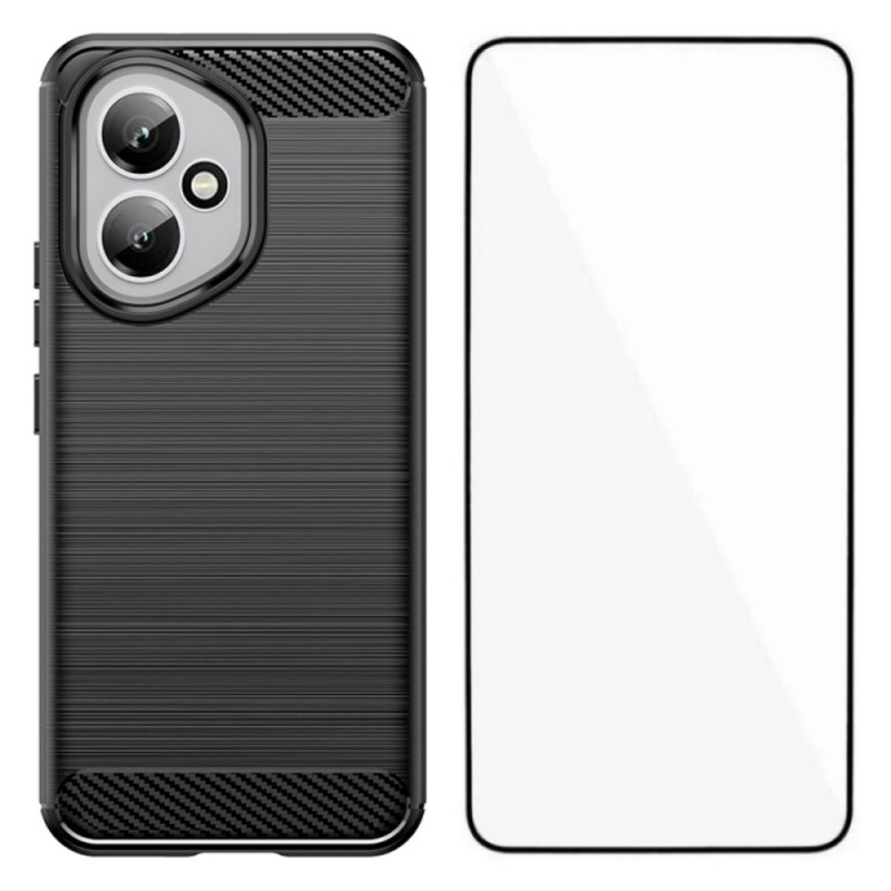Honor 400 Kohlefaser
 Brushed Cover mit Screen Protector