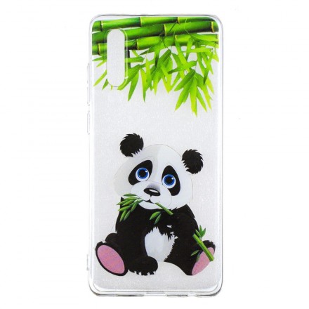 Huawei P30 Transparent Panda Eat Cover