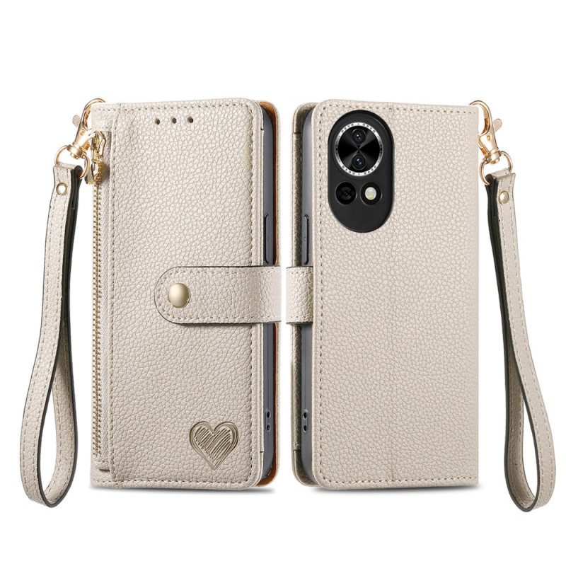 Huawei Nova 13 Hülle RFID- und Herz-Brieftasche