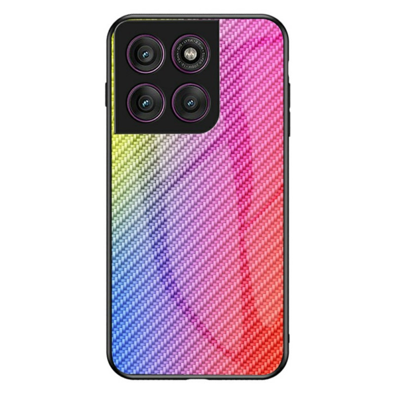 Motorola Edge 60 Pro Cover Gehärtetes Glas Kohlefaser