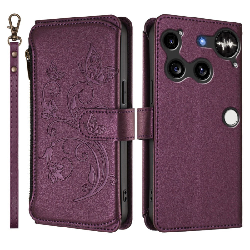 Nothing Phone Hülle (3) 6 Kartenhalter Blumendesign