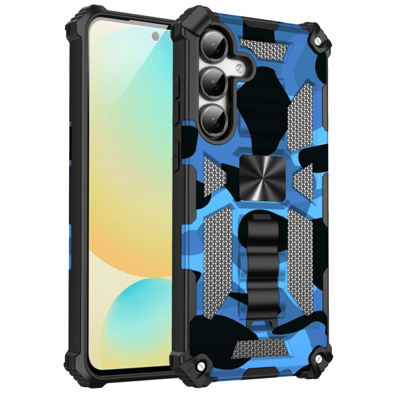 Samsung Galaxy S25 FE Cover Camouflage Design mit Halterung