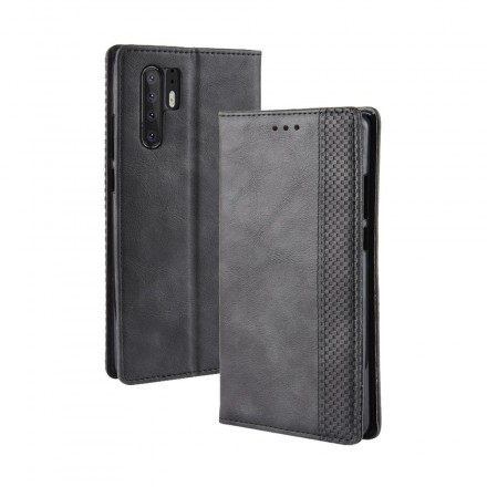 Flip Cover Huawei P30 Pro Vintage-Leder-Effekt Stilisiert