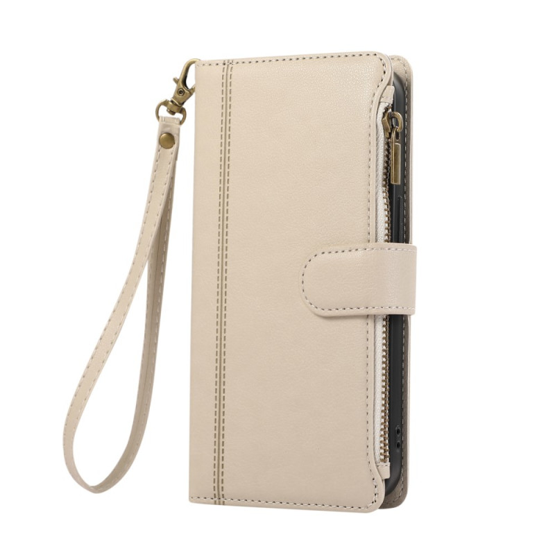 Xiaomi 14T Hülle Kartenhalter und Reißverschluss