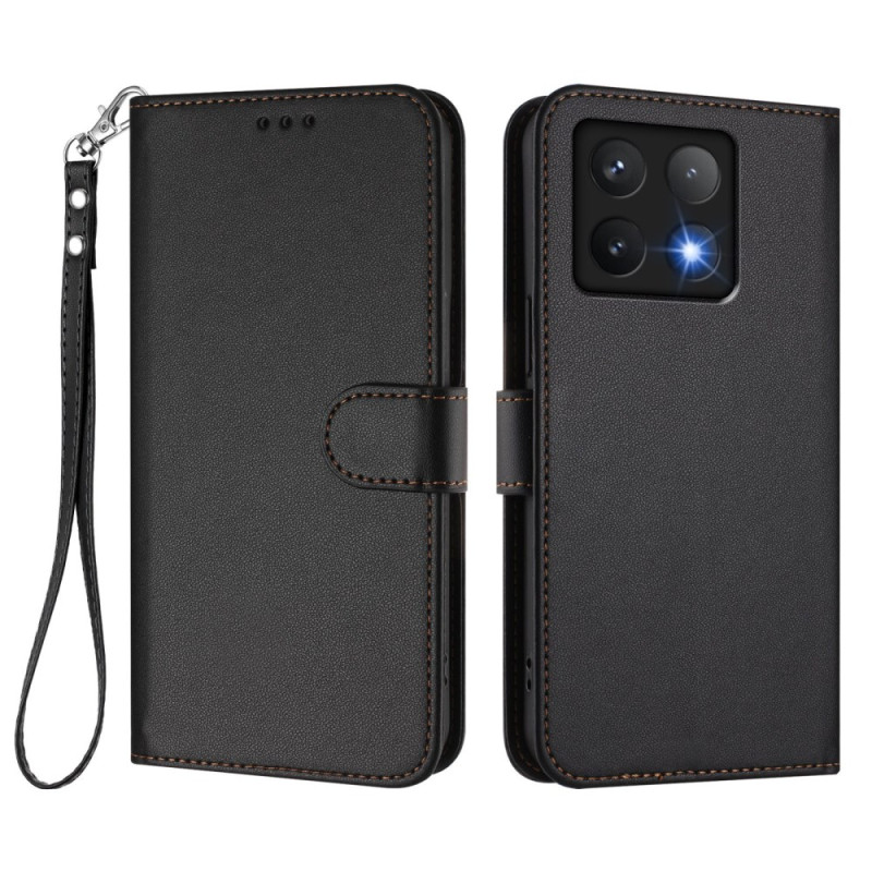 Hülle Xiaomi 14T Geldbörse mit Riemen