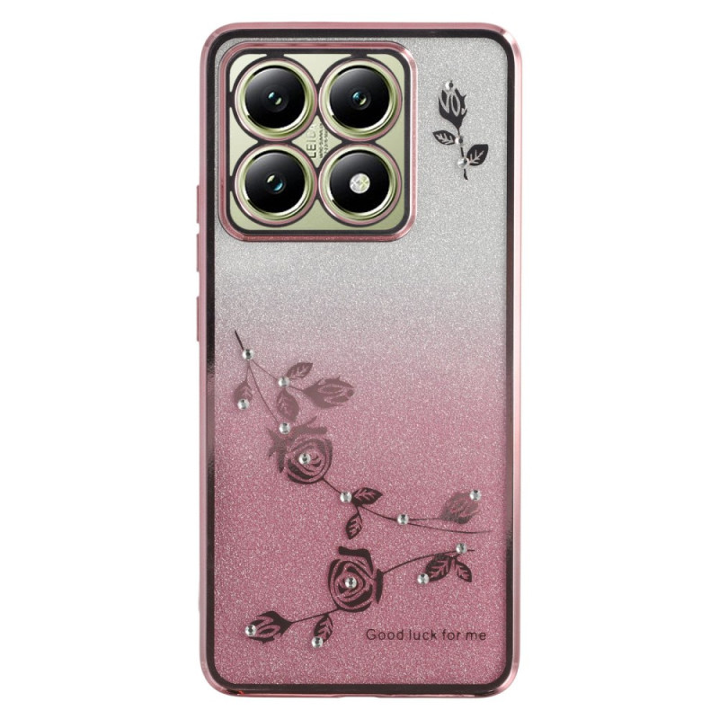 Xiaomi 14T Blumen und Strass Cover KADEM
