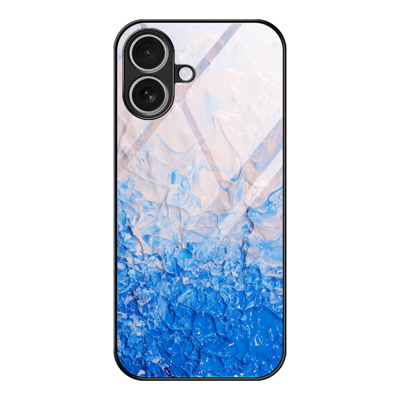 iPhone 17 Hülle aus gehärtetem Glas mit Marmor-Motiv