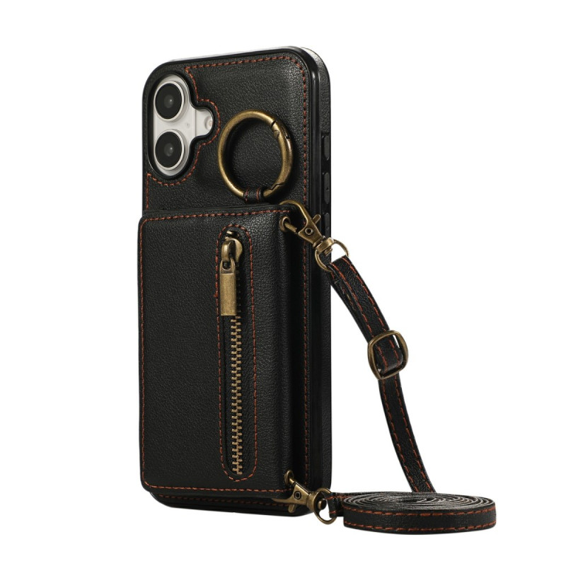 iPhone 17 Cover Brieftasche mit Reißverschluss