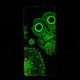 Huawei P30 Pro Cover Eule Mandala Fluoreszierend