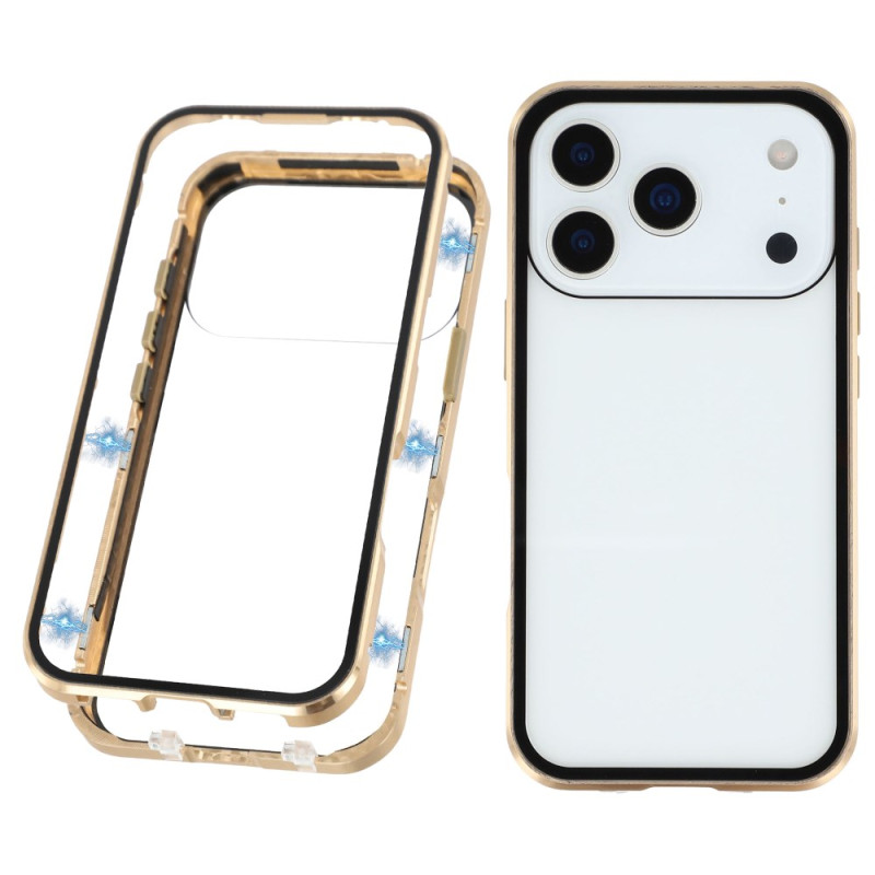 iPhone 17 Pro Cover Gehärtetes Glas Double Face und Magnete