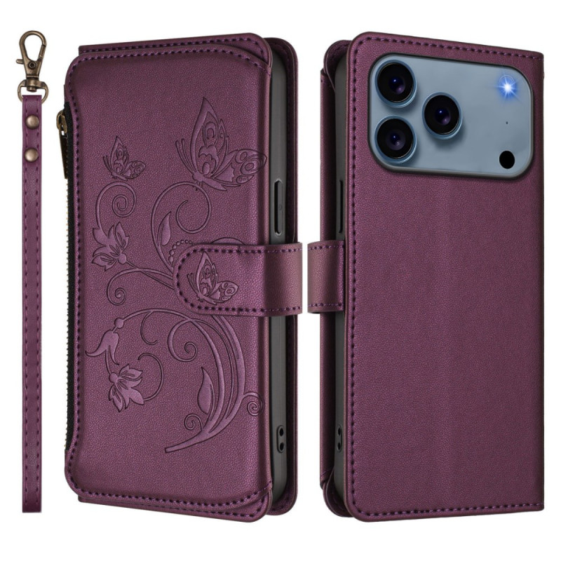 Hülle iPhone 17 Pro Blumenabdruck in Lnaière