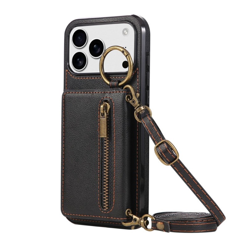 iPhone 17 Pro Cover Portemonnaie mit Schulterriemen