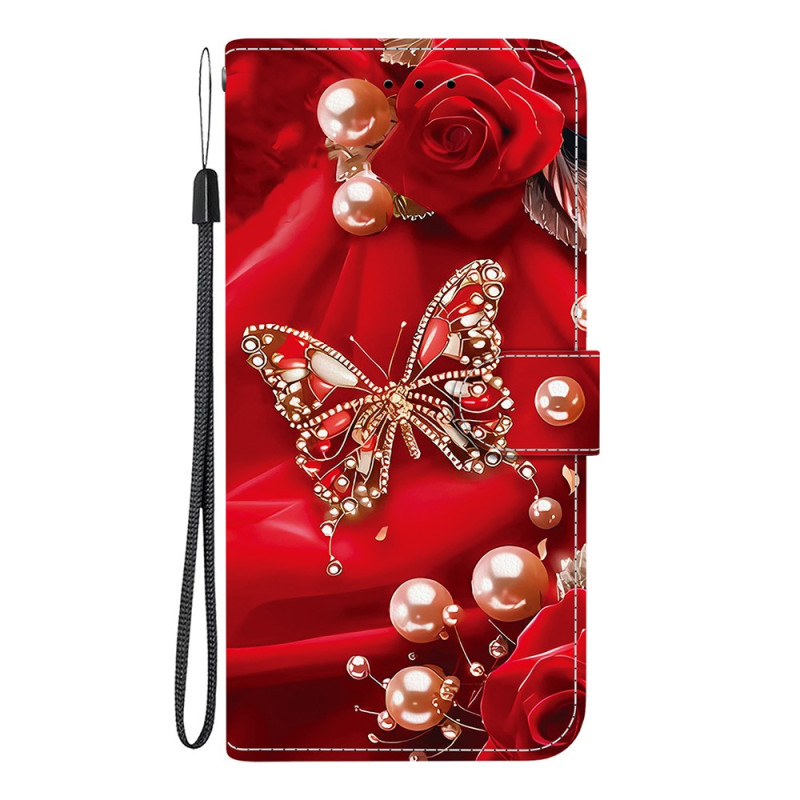 Samsung Galaxy A07 Schmetterlinge Diamonds Hülle