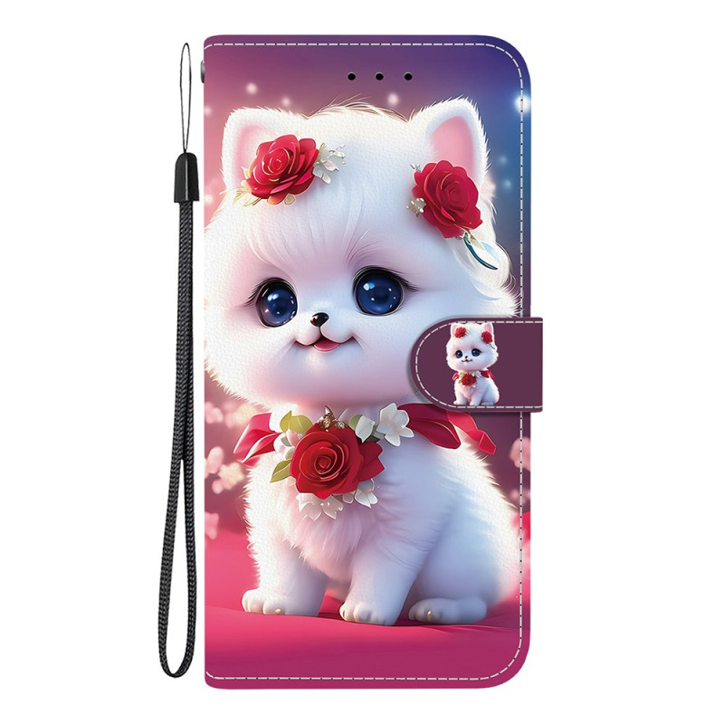 HOusse Samsung Galaxy A07 Hübsches Kätzchen Weiß