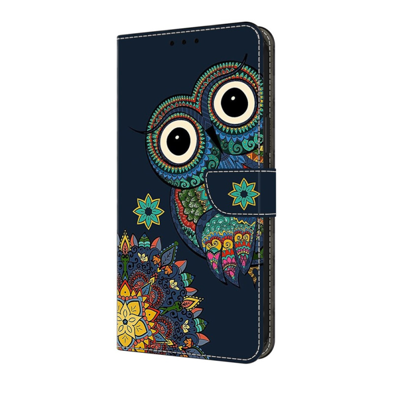 Samsung Galaxy A07 Hülle Eule Mandala