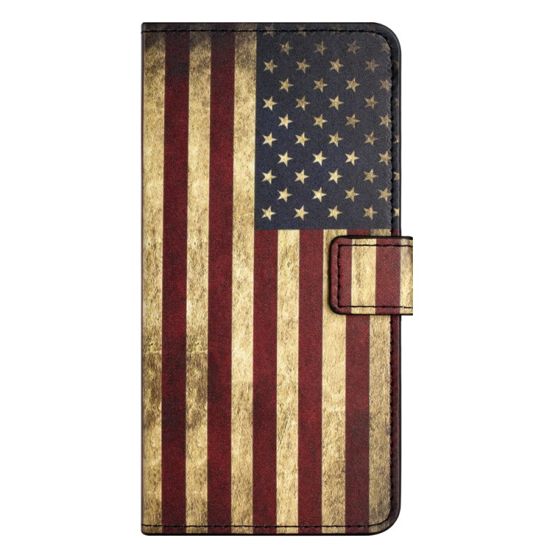 Samsung Galaxy A07 Vintage Amerikanische Flagge Hülle