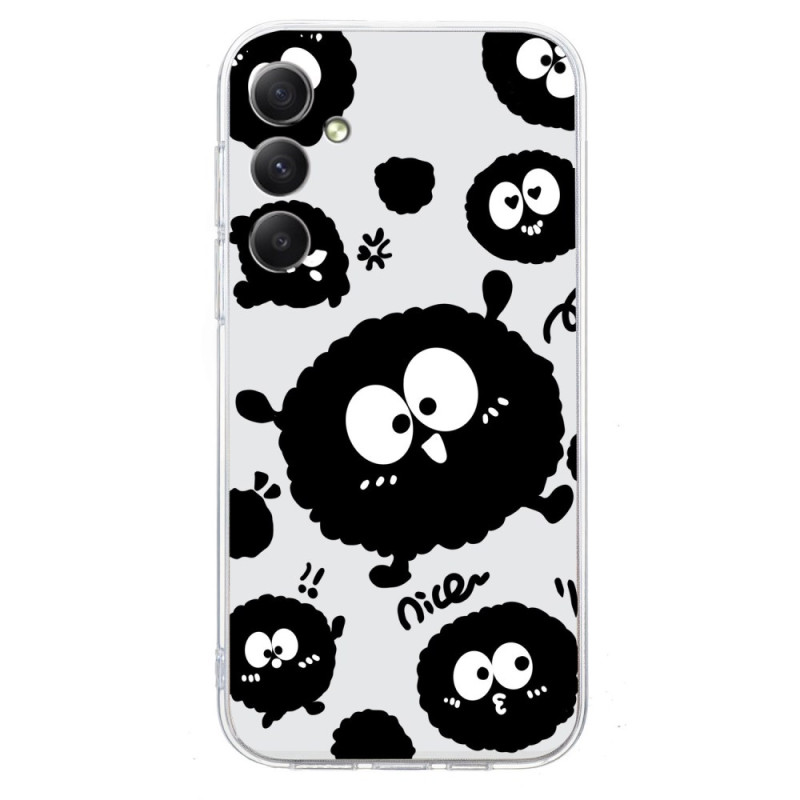 Samsung Galaxy A07 Cover Augenmuster Schwarz