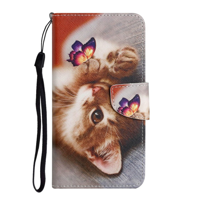 Samsung Galaxy A17 5G Schmetterling und Katze Hülle
