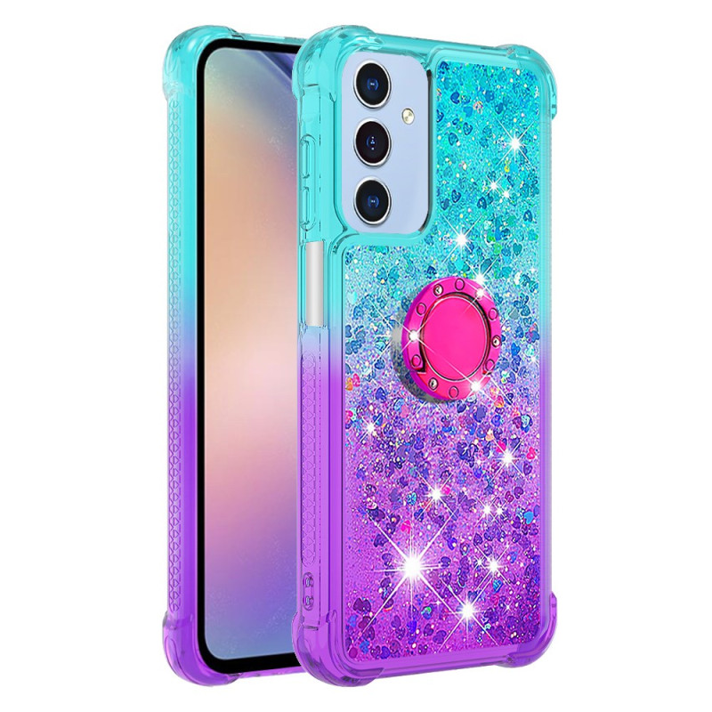 Samsung Galaxy A17 5G Gradient Glitter Ring-Support Cover
