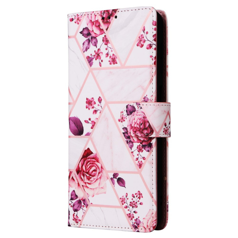 Samsung Galaxy A17 5G Marmor Design Tasche mit Riemen
