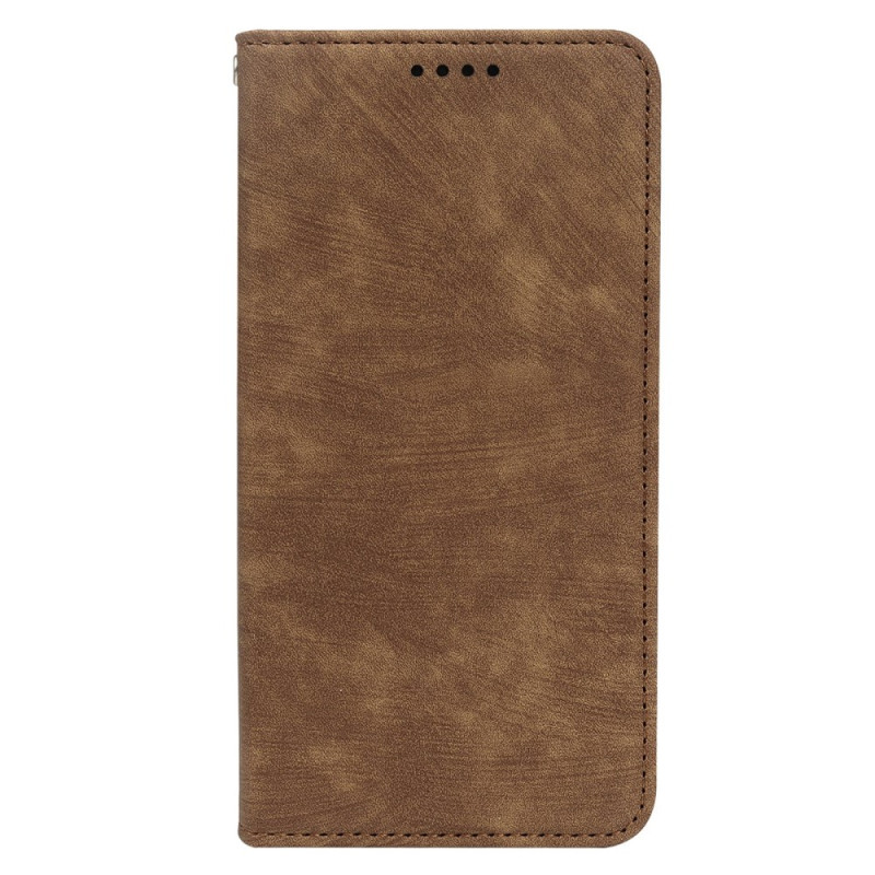 Flip Cover Xiaomi Redmi 15C 4G Wildleder-Effekt Vintage