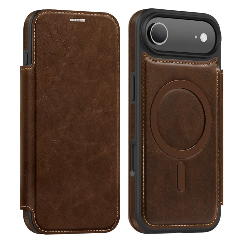 Flip Cover iPhone 17 Air Kompatibel MagSafe mit RFID-Kartenhalter