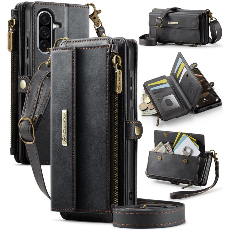 Hülle Samsung Galaxy A17 5G Brieftasche Wildleder-Effekt CASEME