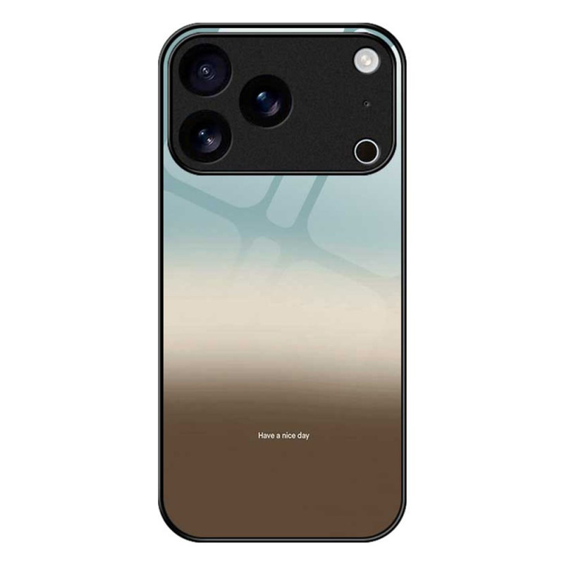 iPhone 17 Pro Max Hülle aus gehärtetem Glas mit Farbverlauf