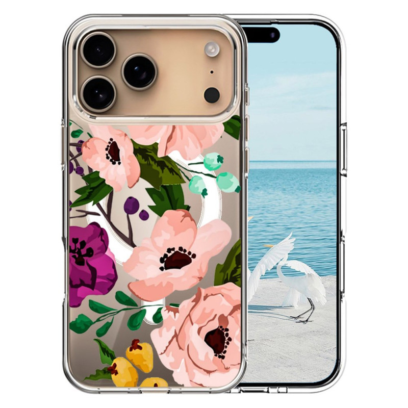iPhone 17 Pro Max Cover Kompatibel MagSafe Blume