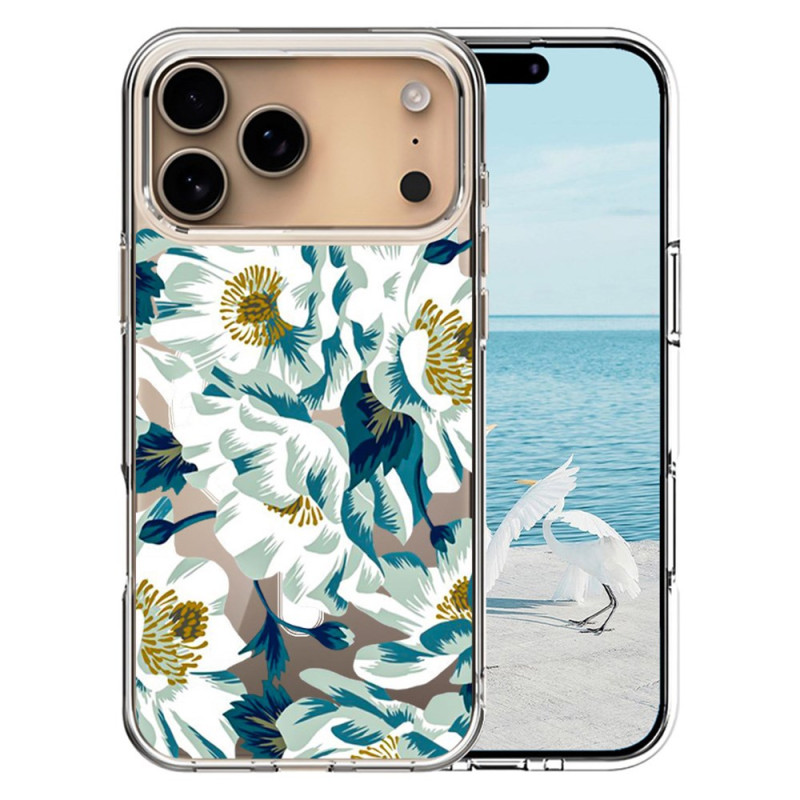 MagSafe-kompatibles iPhone 17 Pro Max Cover Weiße Blumen