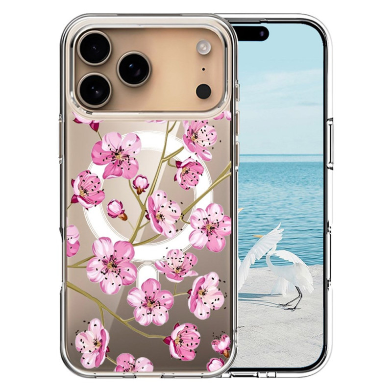iPhone 17 Pro Max Cover Kompatibel MagSafe Rosenblüten