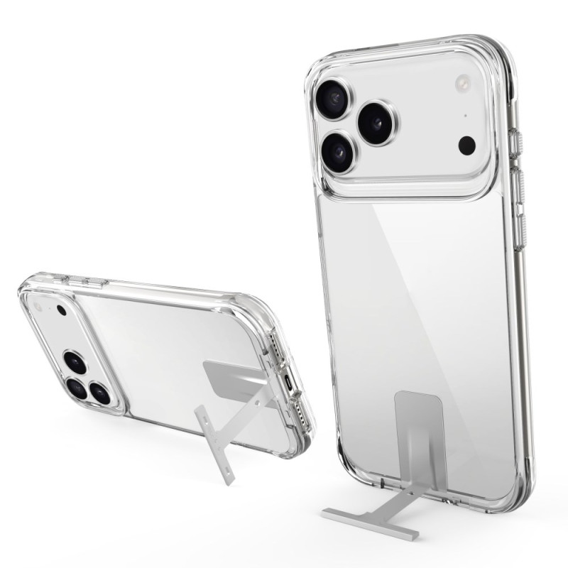 Transparentes iPhone 17 Pro Max Cover mit Halterung