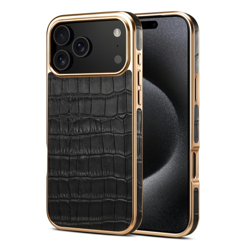 iPhone 17 Pro Max Hülle Krokodil-Muster
 DENIOR