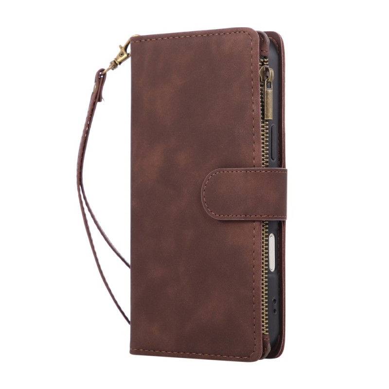 iPhone 17 Pro Max Hülle Brieftasche Wildleder-Effekt