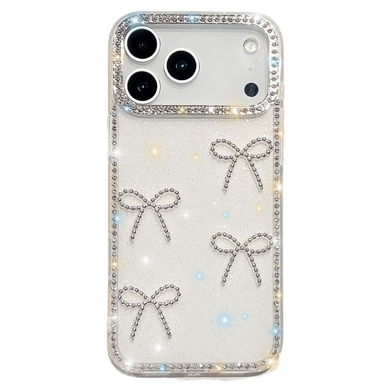 iPhone 17 Pro Max Cover Dekoration Schmetterlinge und Pailletten