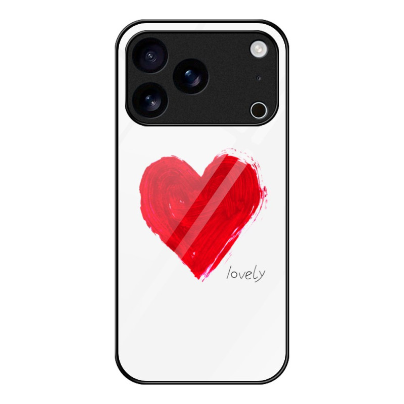 iPhone 17 Pro Max Panzerglas
 Cover Herz Rot