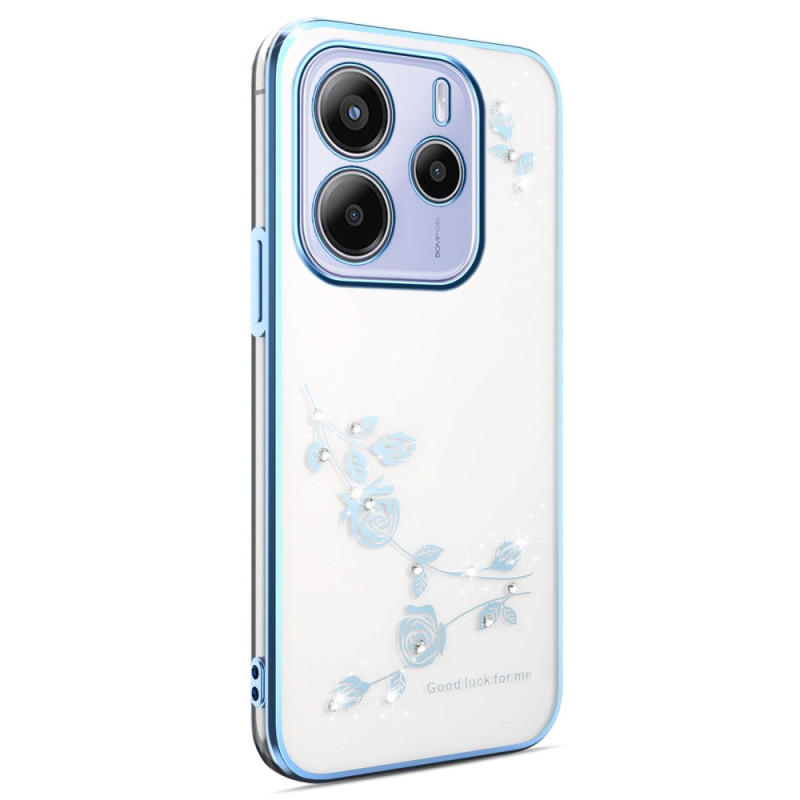 Xiaomi Redmi Note 14 5G Blumen und Strass Cover KADEM