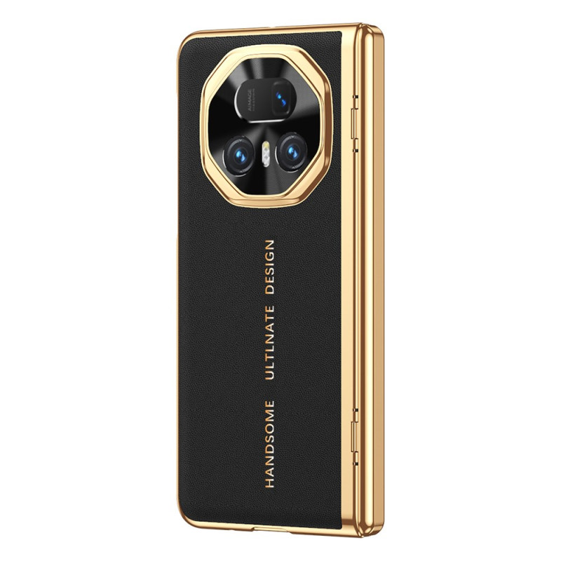 Cover Honor Magic V5 5G Leder-Effekt Displayschutzfolie