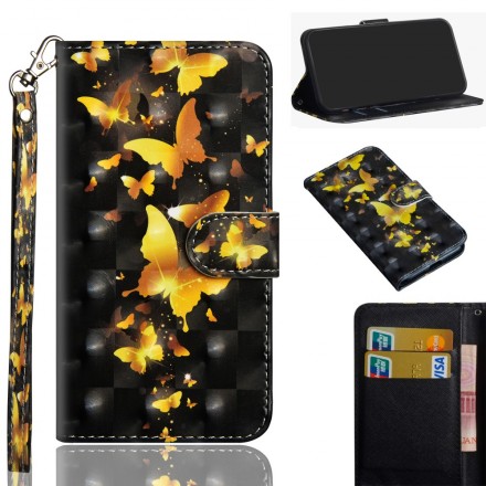 Hülle Samsung Galaxy J4 Plus Gelbe Schmetterlinge