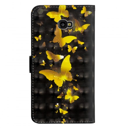 Hülle Samsung Galaxy J4 Plus Gelbe Schmetterlinge