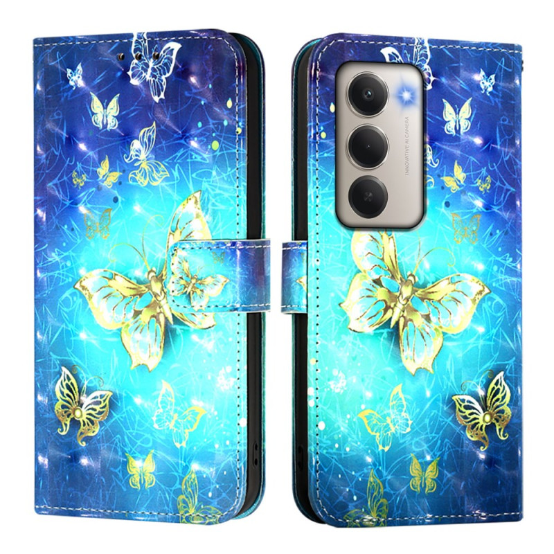 Xiaomi Redmi 15 5G Hülle Goldene Schmetterlinge