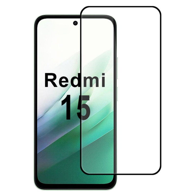 Vollständiger Schutz aus gehärtetem Glas für das Display des Xiaomi Redmi 15 5G