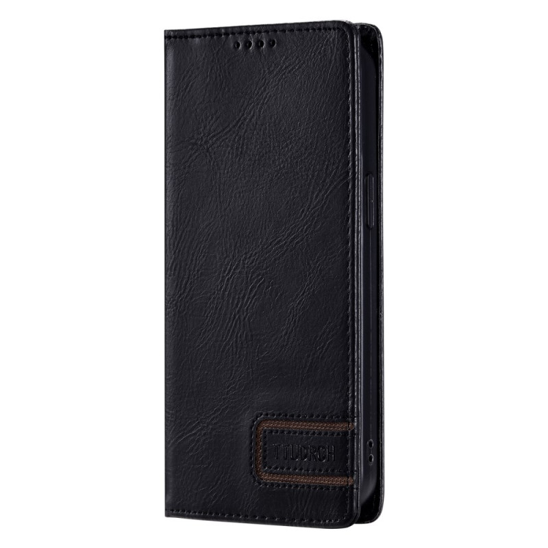 Flip Cover Moto G86 5G RFID-Schutz Vintage Design